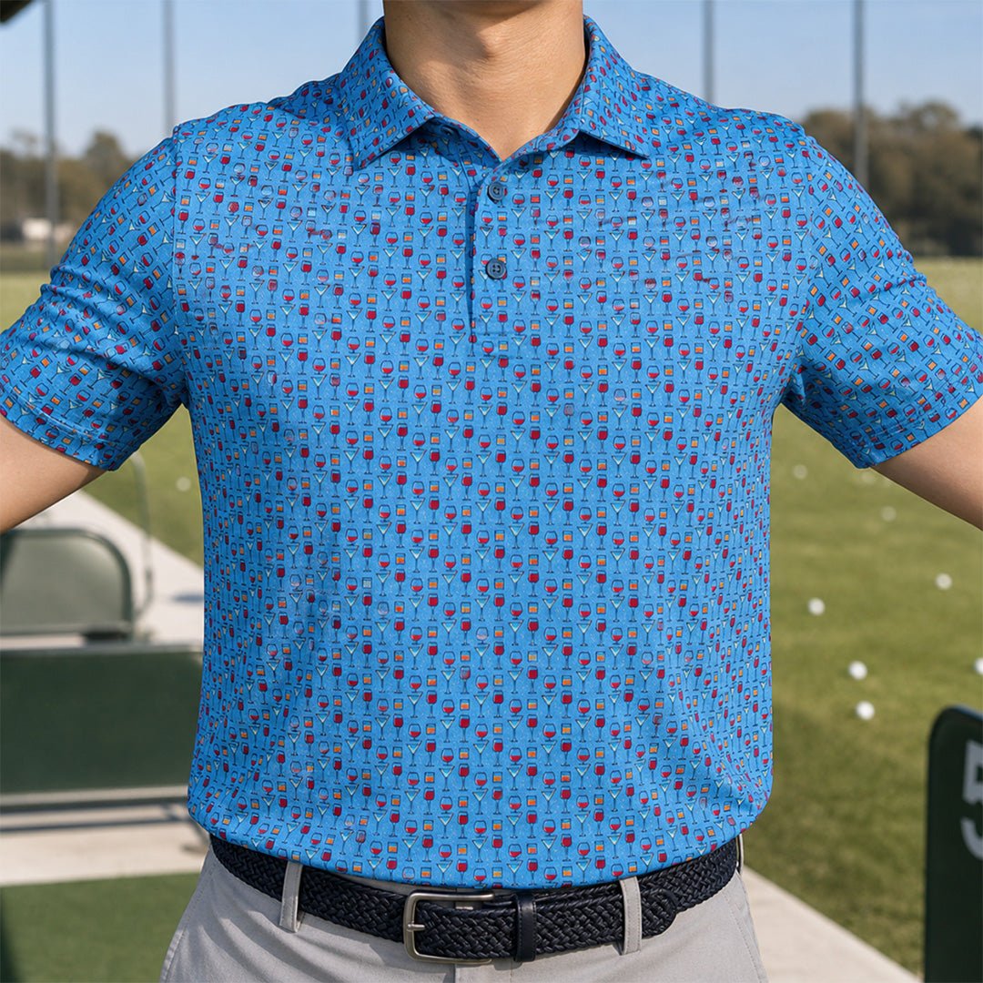 Pick A Flavor Polo - F/X Fusion Golf - Polo - Blue