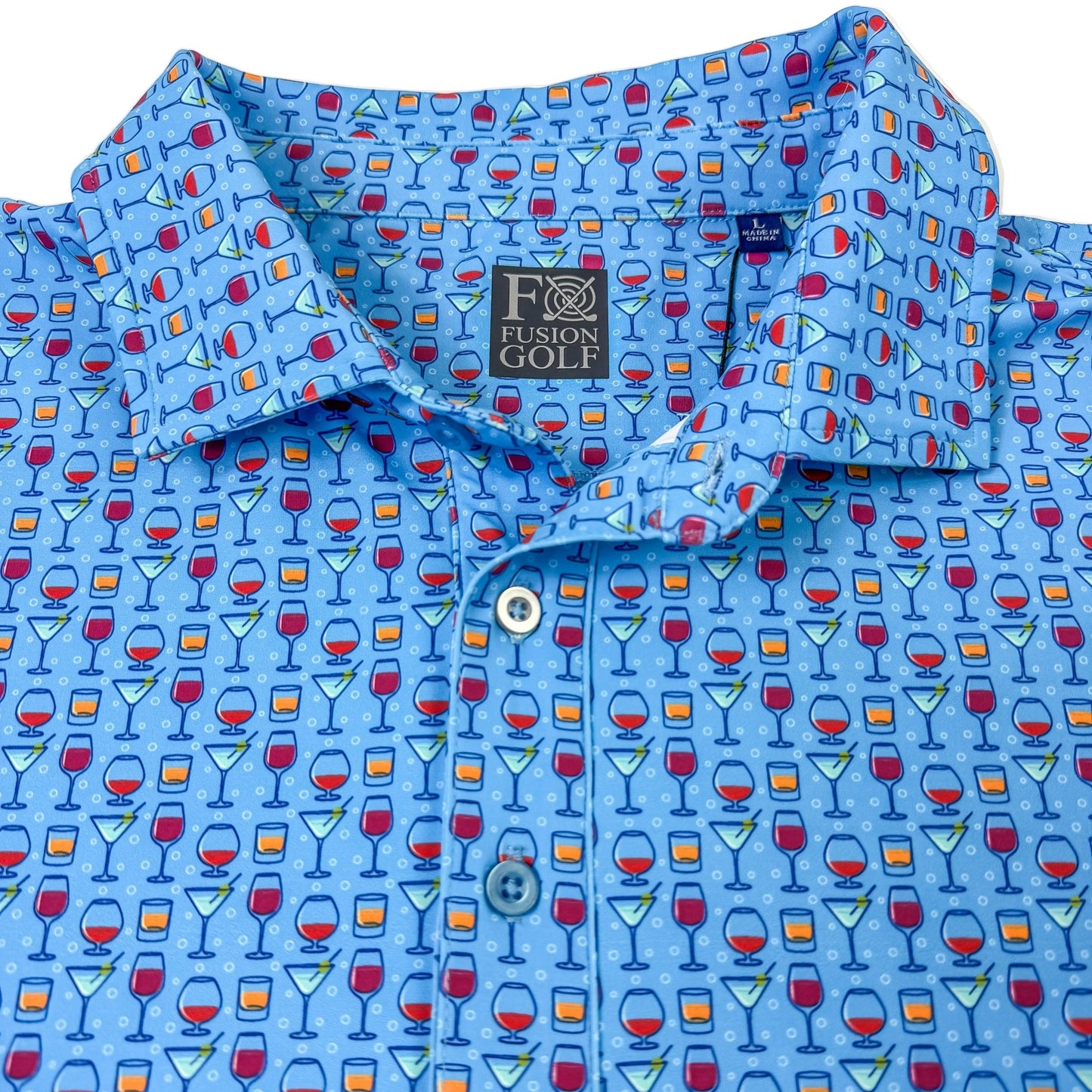 Pick A Flavor Polo - F/X Fusion Golf - Polo - Blue
