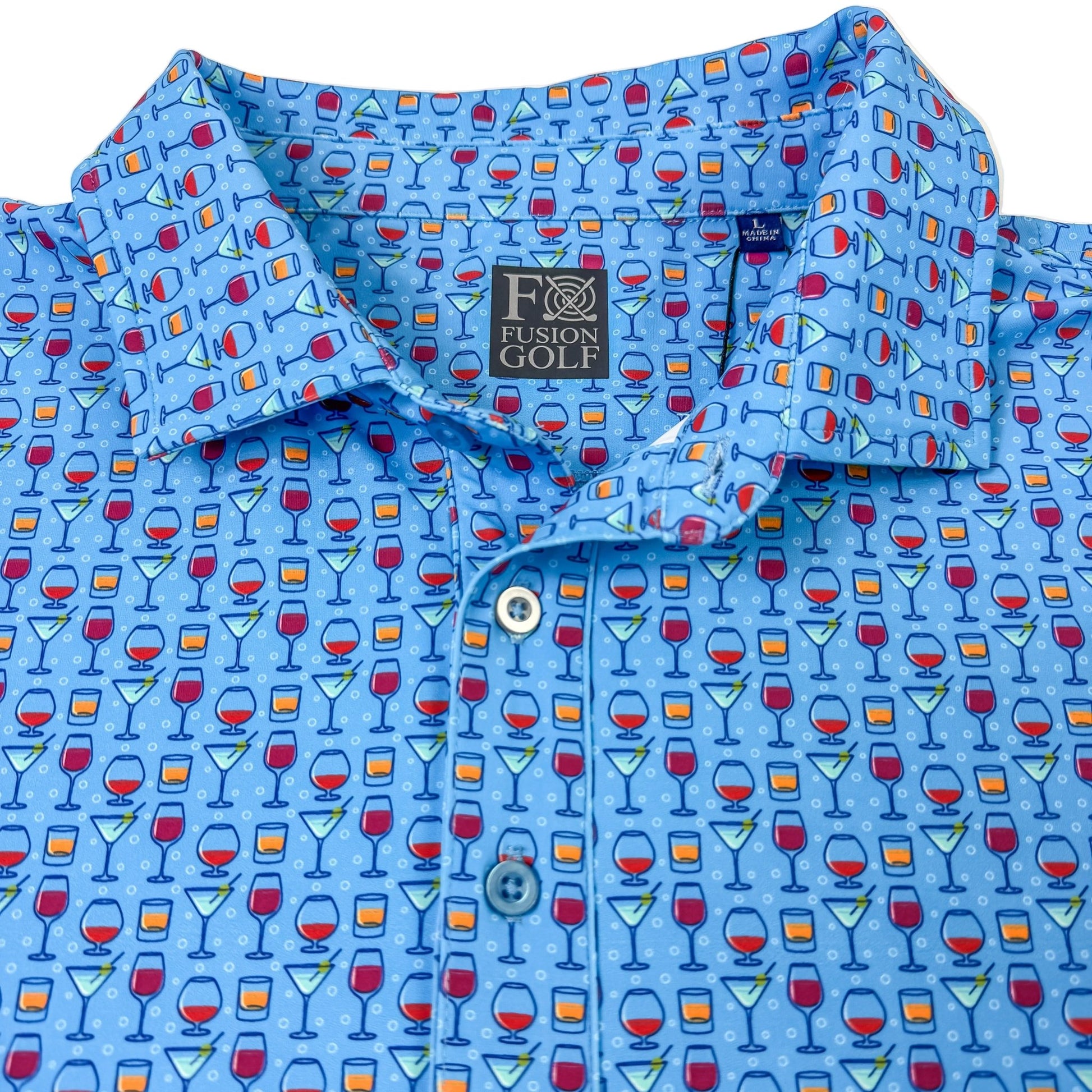 Pick A Flavor Polo - F/X Fusion Golf - Polo - Blue