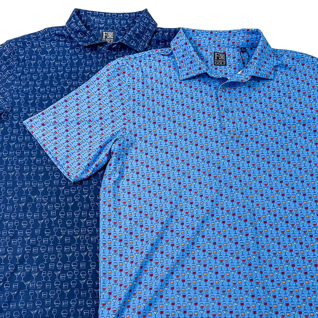 Pick A Flavor Polo - F/X Fusion Golf - Polo - Blue
