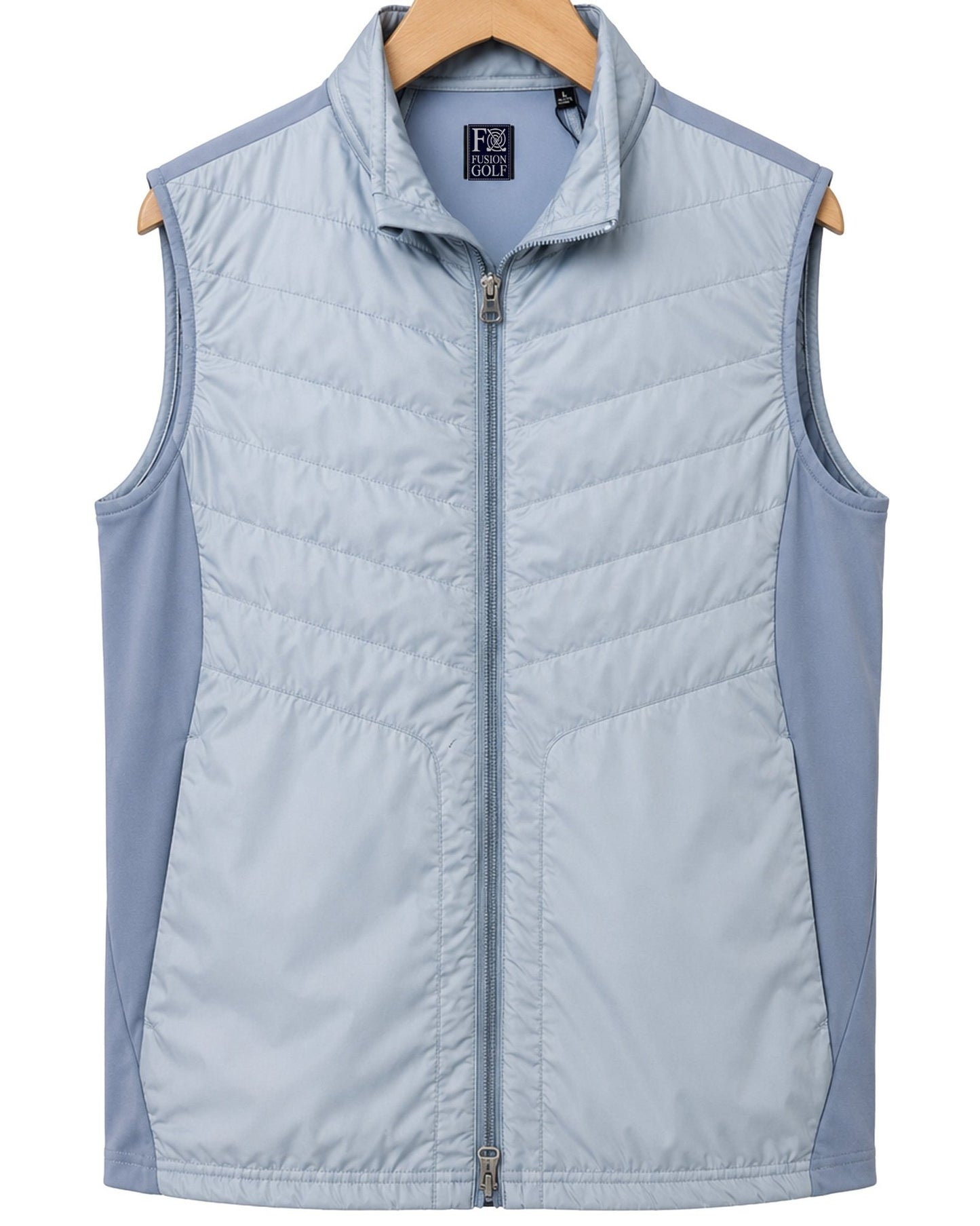 Player’s Full Zip Golf Vest - F/X Fusion Golf - Vest - Steel