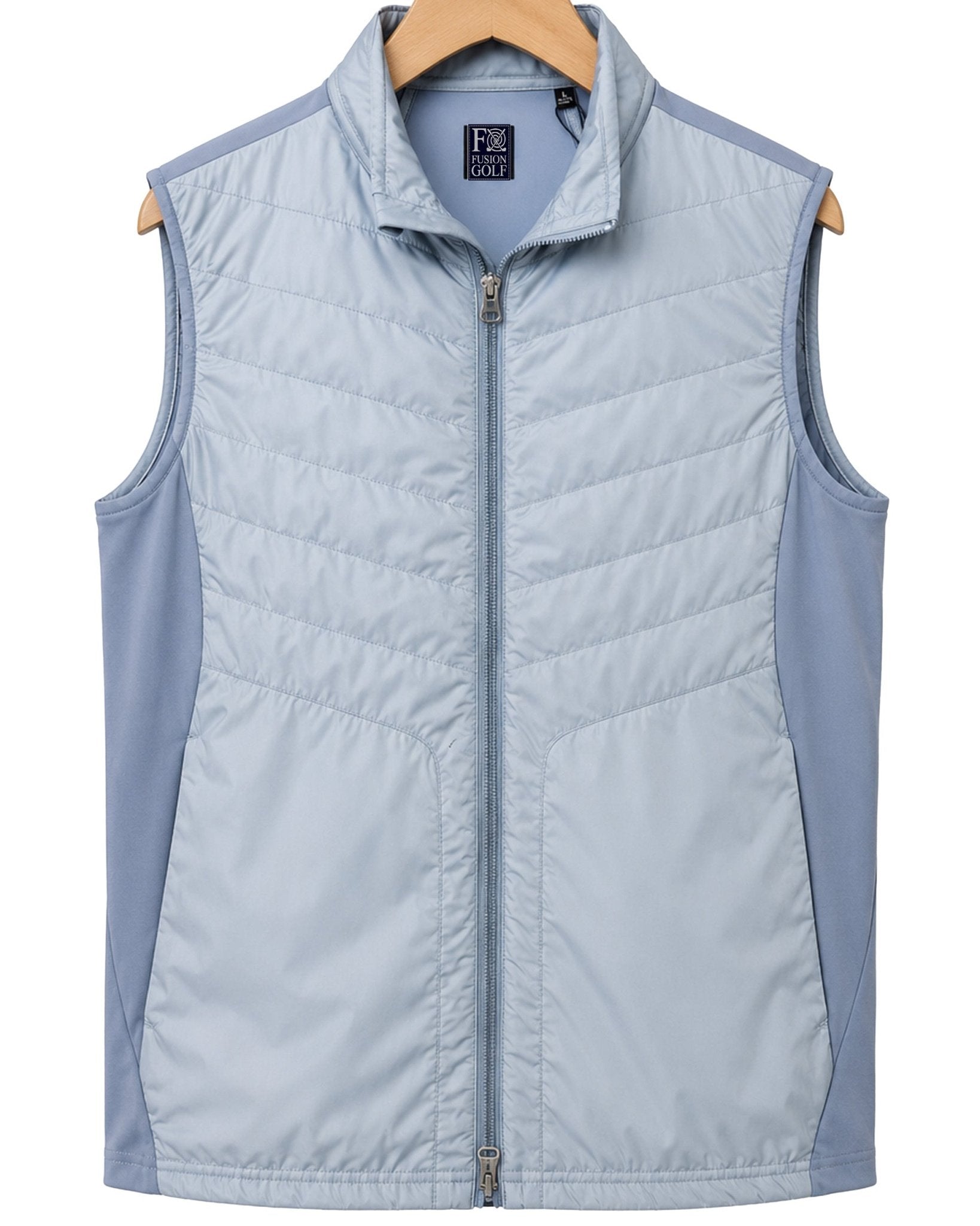 Player’s Full Zip Golf Vest - F/X Fusion Golf - Vest - Steel