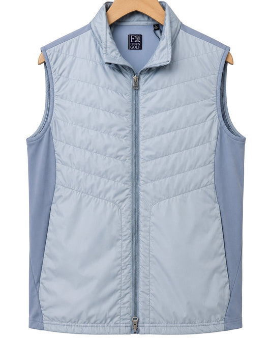 Player’s Full Zip Golf Vest - F/X Fusion Golf - Vest - Steel