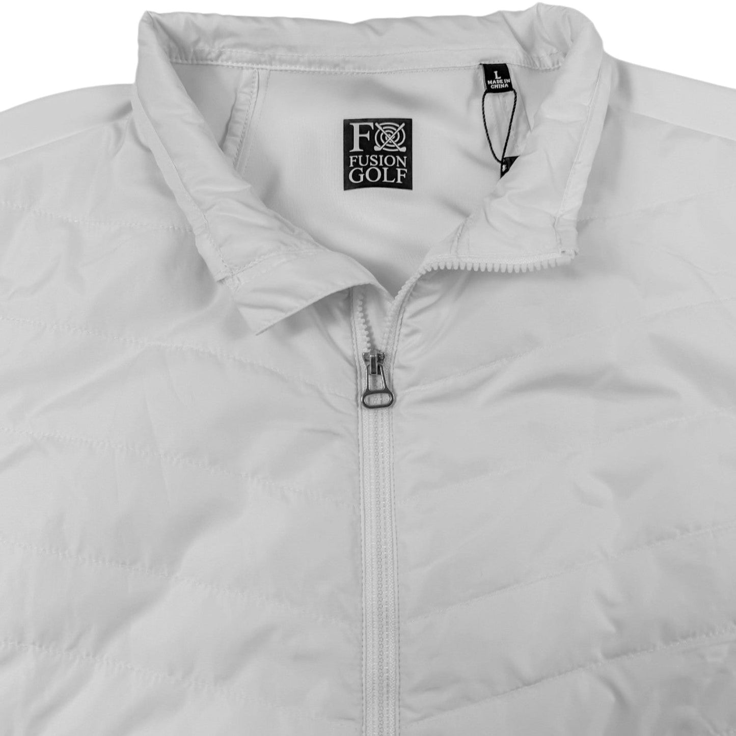 Player’s Full Zip Golf Vest - F/X Fusion Golf - Vest - White