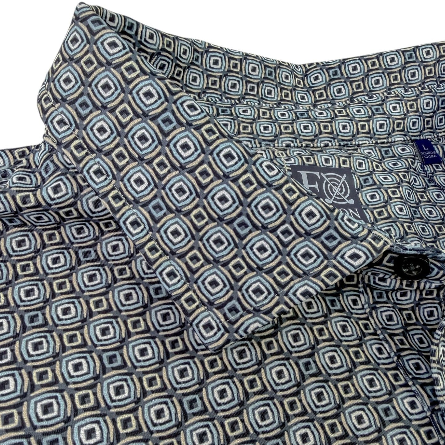 Shadow Dots Performance Golf Polo - F/X Fusion Golf - Polo - Black