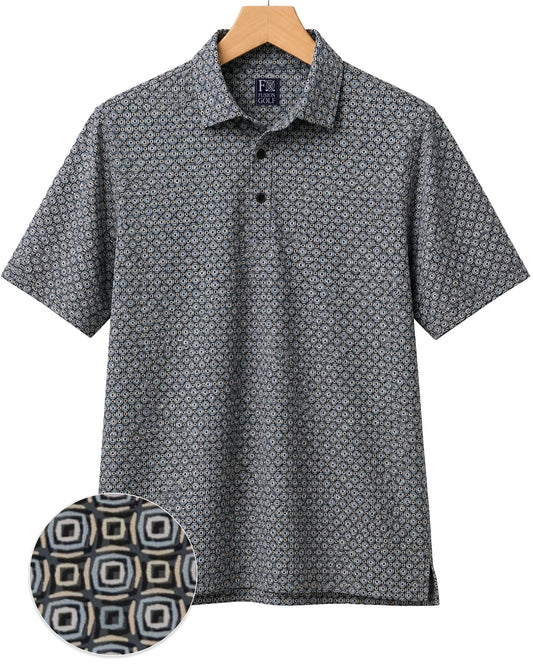 Shadow Dots Performance Golf Polo - F/X Fusion Golf - Polo - Black