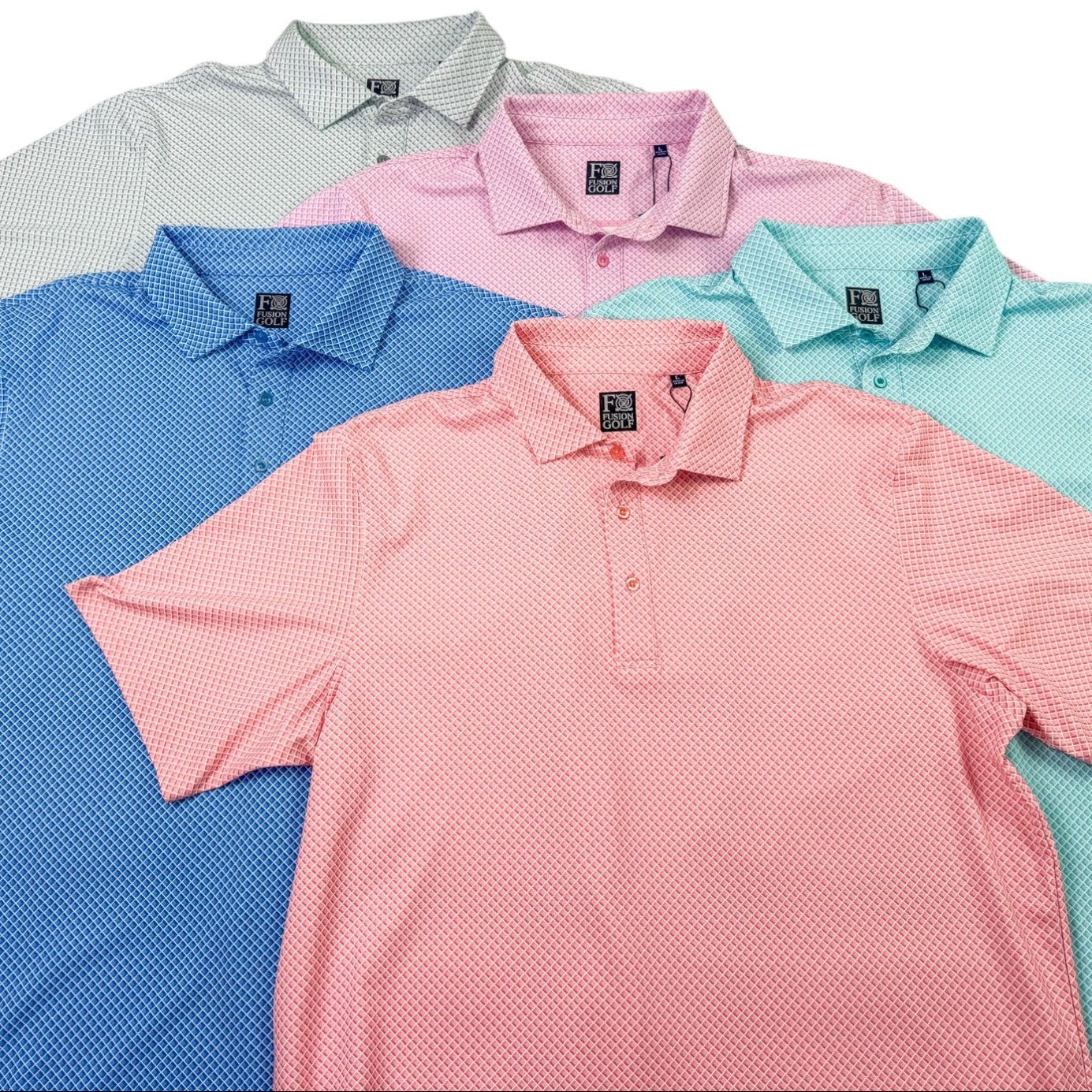 Shady Pane Performance Golf Polo - F/X Fusion Golf - Polo - All Colors