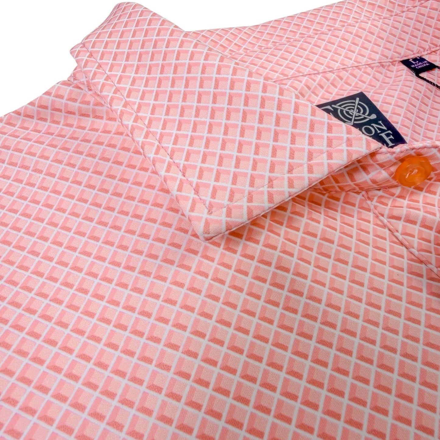 Shady Pane Performance Golf Polo - F/X Fusion Golf - Polo - Coral