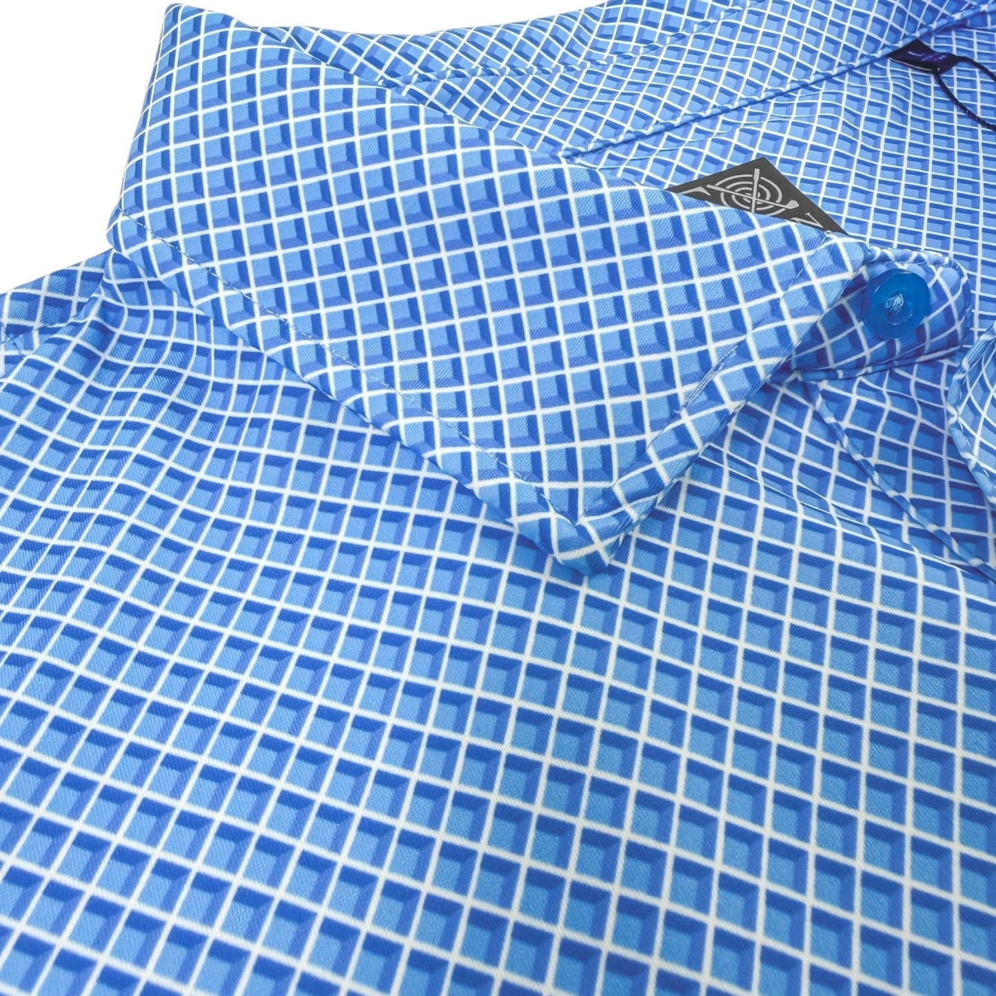 Shady Pane Performance Golf Polo - F/X Fusion Golf - Polo - Blue