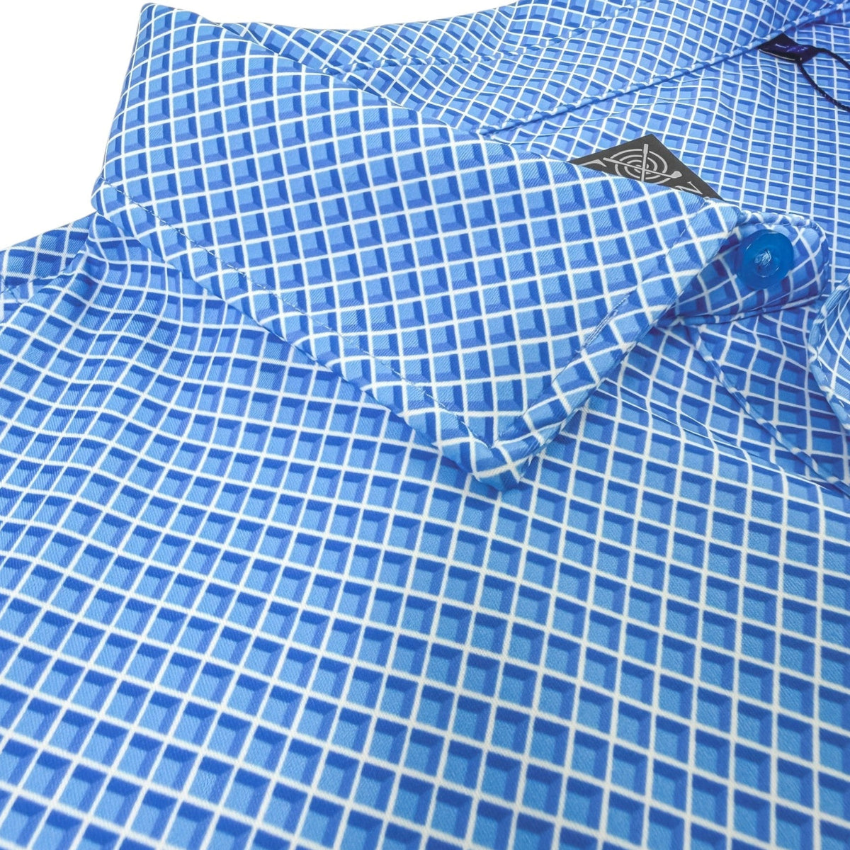 Shady Pane Performance Golf Polo - F/X Fusion Golf - Polo - Blue