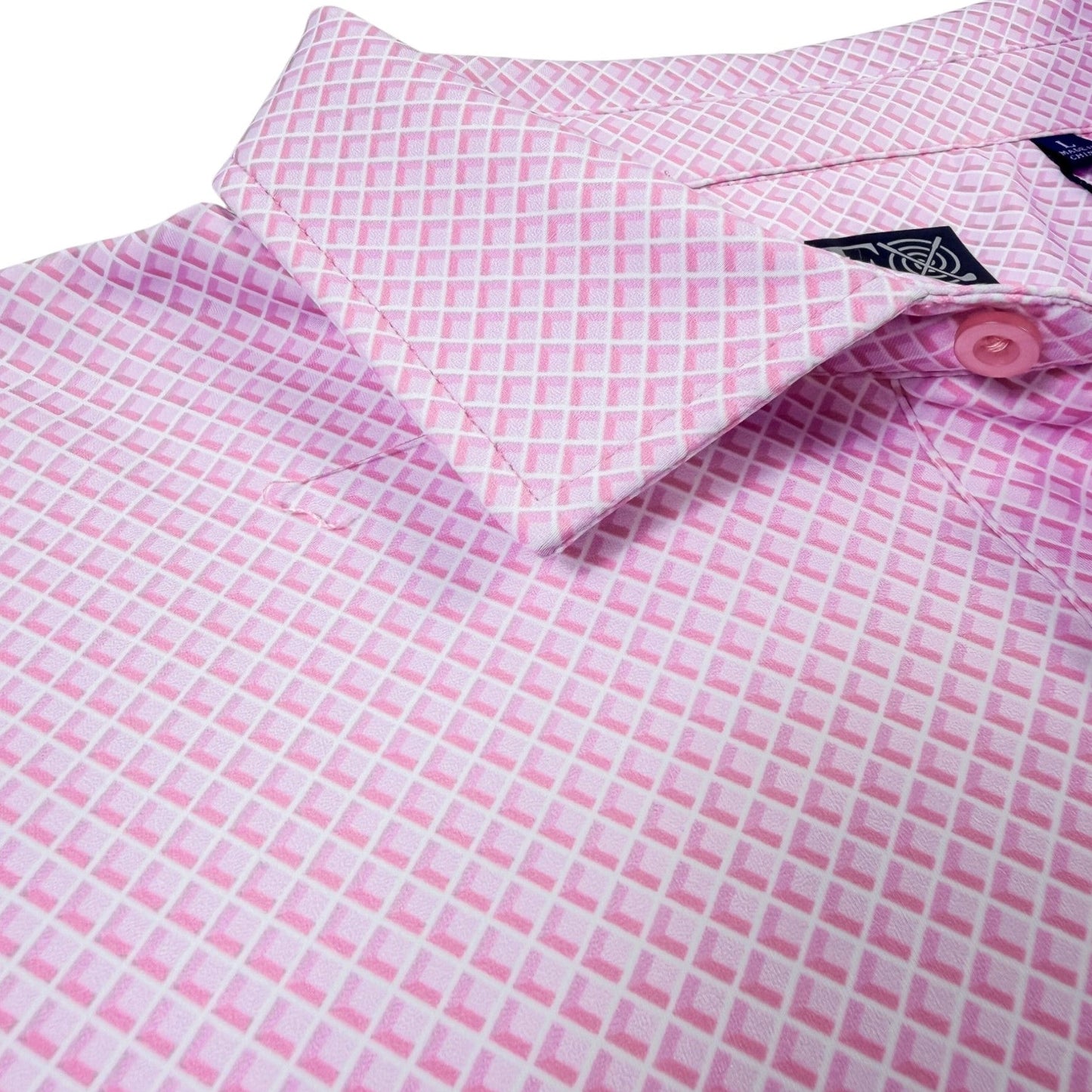 Shady Pane Performance Golf Polo - F/X Fusion Golf - Polo - Pink