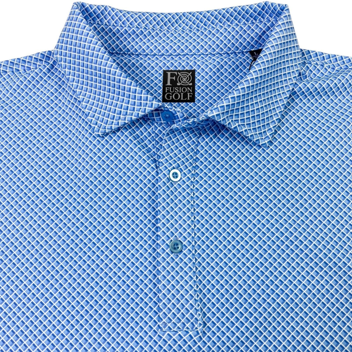 Shady Pane Performance Golf Polo - F/X Fusion Golf - Polo - Blue