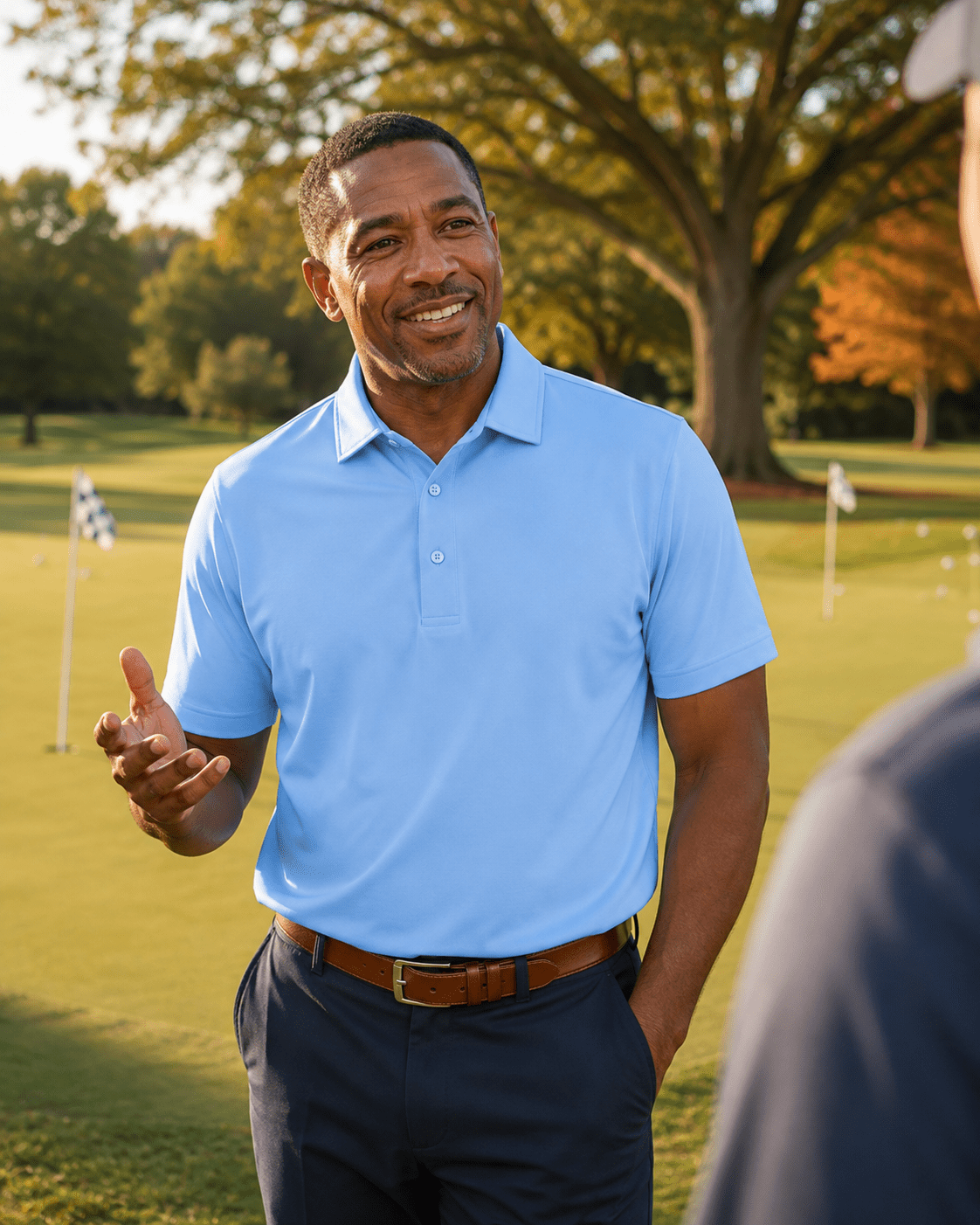 Solid Performance Golf Polo - F/X Fusion Golf - Golf - Sky - L