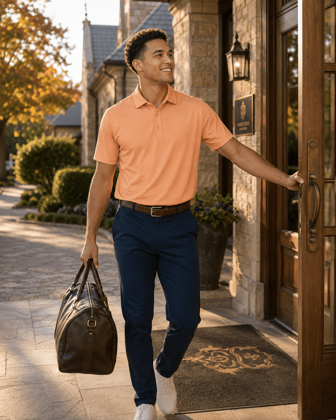 Solid Performance Golf Polo - F/X Fusion Golf - Golf - Sherbert - M