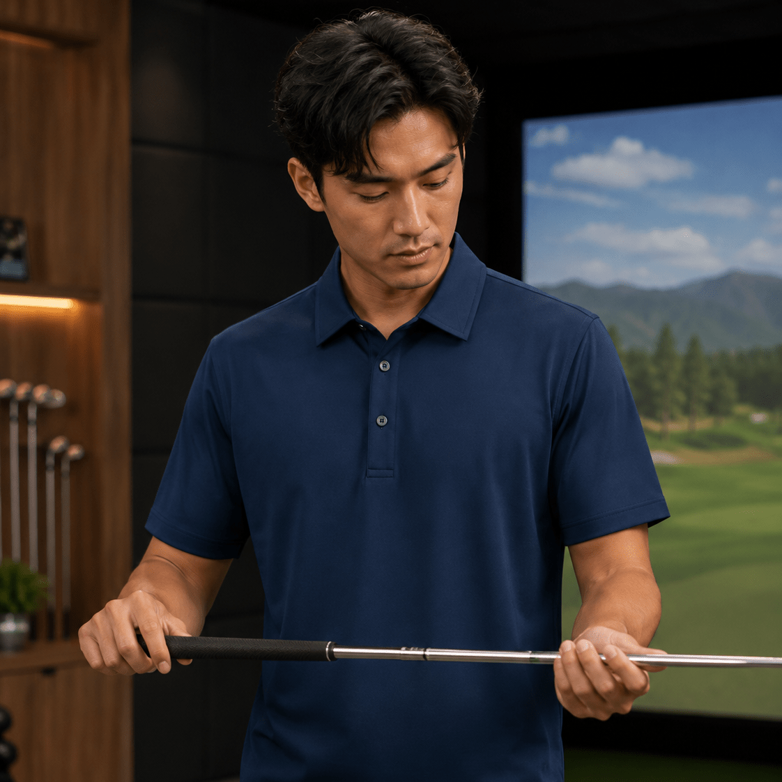 Solid Performance Golf Polo - F/X Fusion Golf - Golf - Navy - M