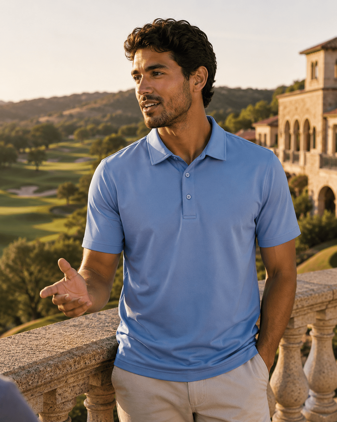 Solid Performance Golf Polo - F/X Fusion Golf - Golf - Blue - M