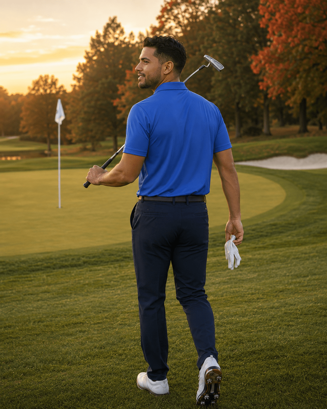 Solid Performance Golf Polo - F/X Fusion Golf - Golf - Royal - M