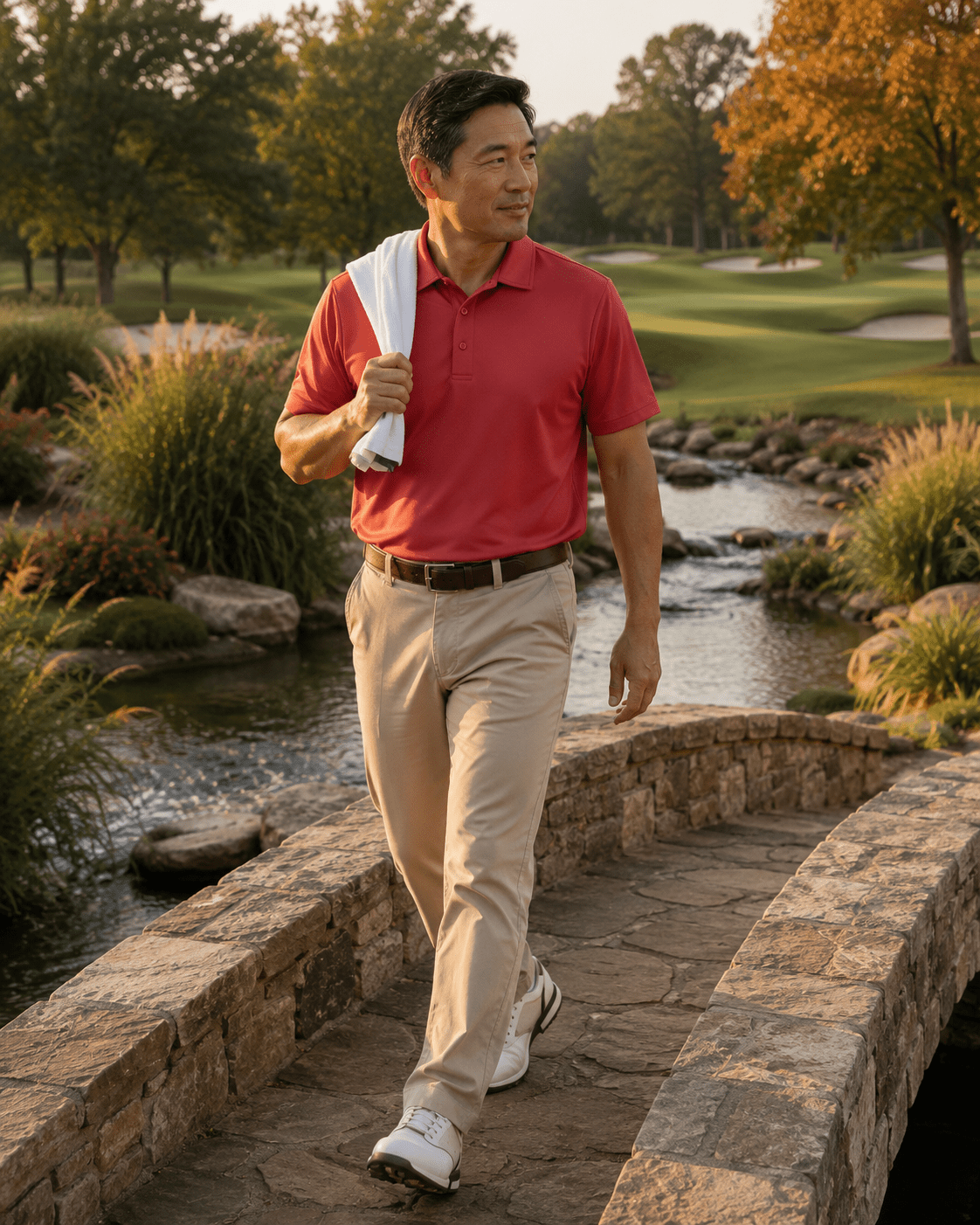 Solid Performance Golf Polo - F/X Fusion Golf - Golf - Red - M