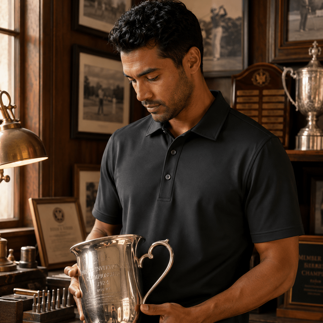 Solid Performance Golf Polo - F/X Fusion Golf - Golf - Black - M