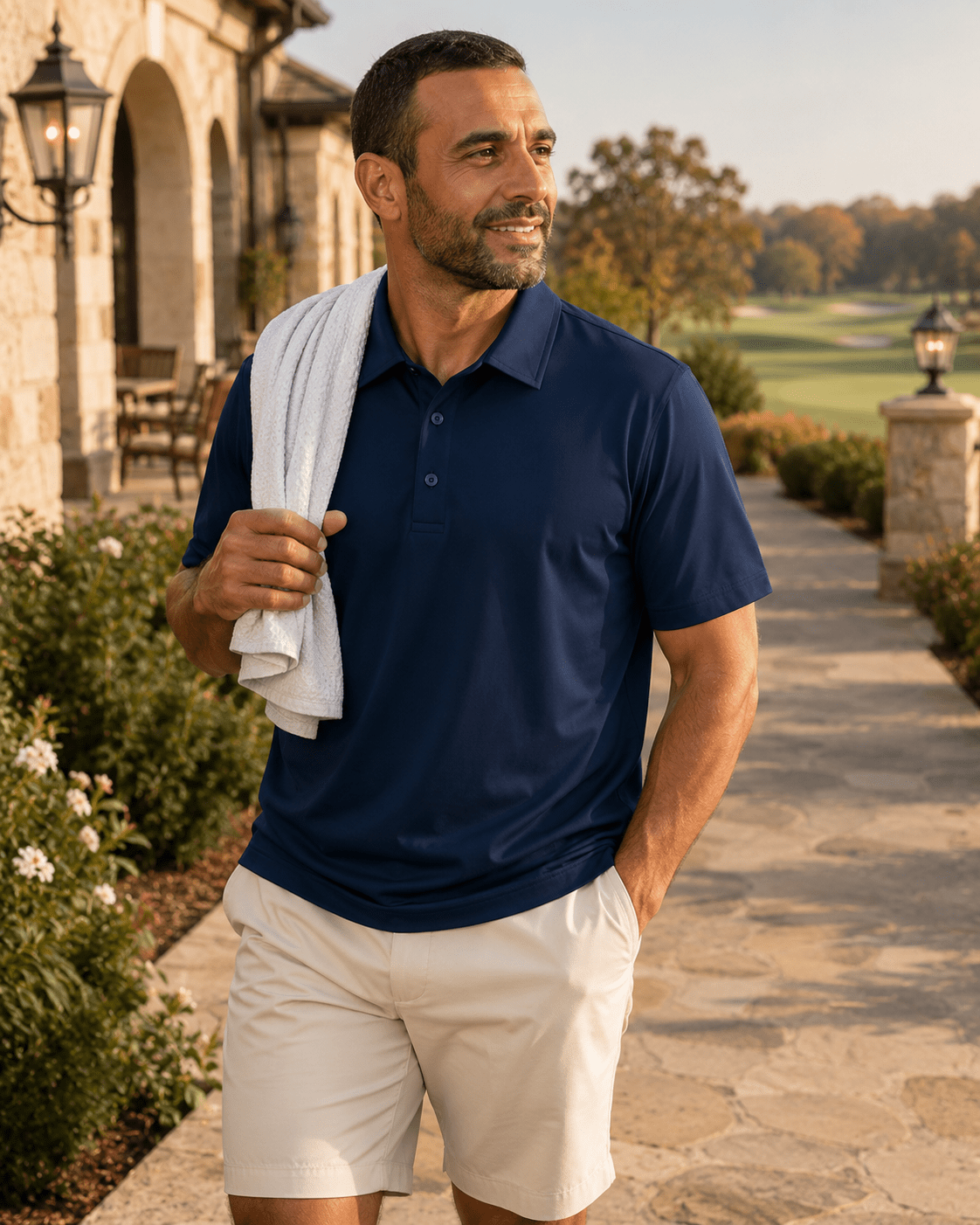 Solid Performance Golf Polo - F/X Fusion Golf - Golf - Navy - M