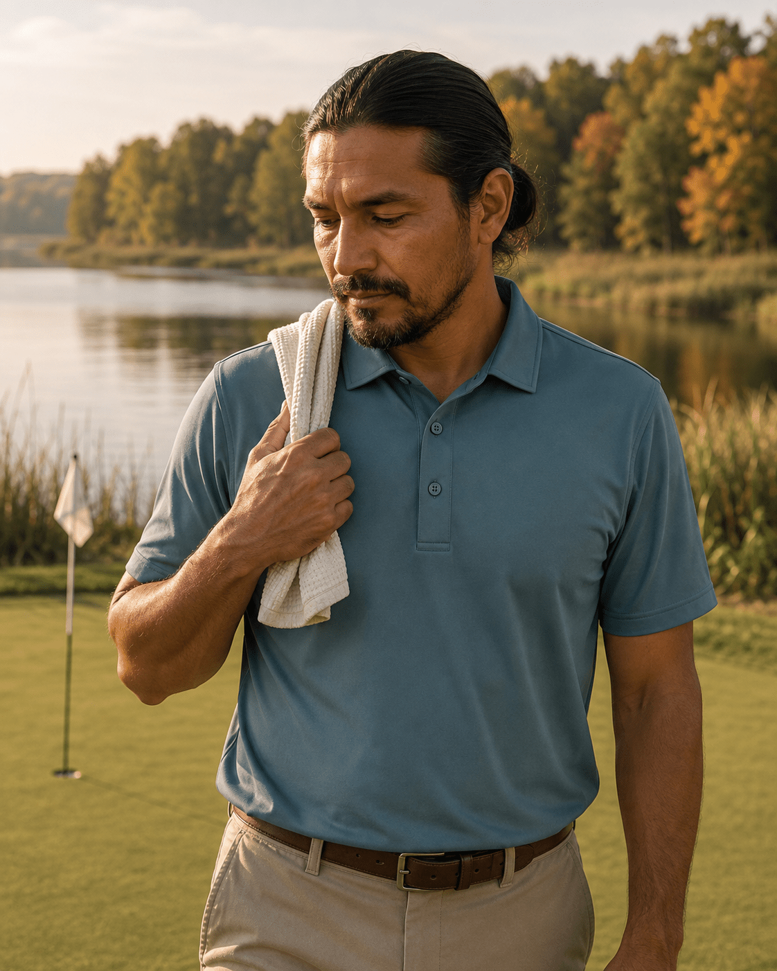 Solid Performance Golf Polo - F/X Fusion Golf - Golf - Teal - M