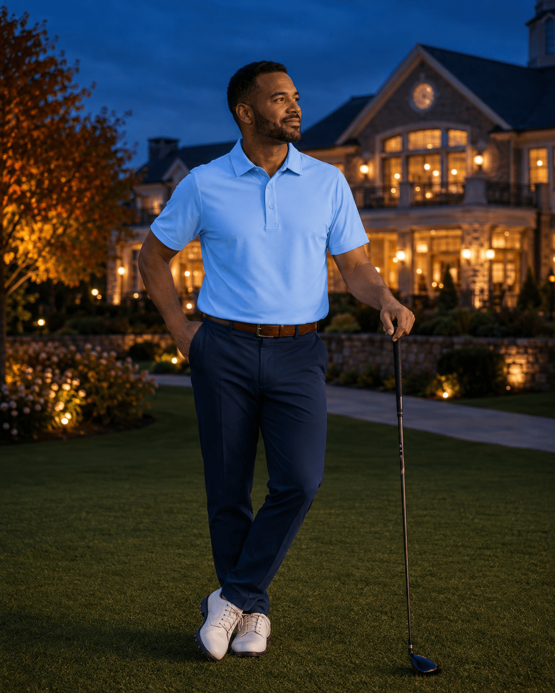 Solid Performance Golf Polo - F/X Fusion Golf - Golf - Sky - L