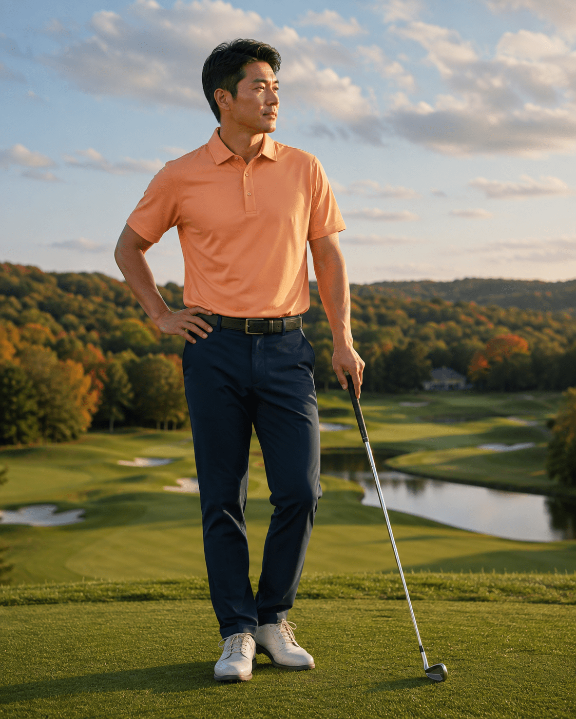 Solid Performance Golf Polo - F/X Fusion Golf - Golf - Sherbert - M