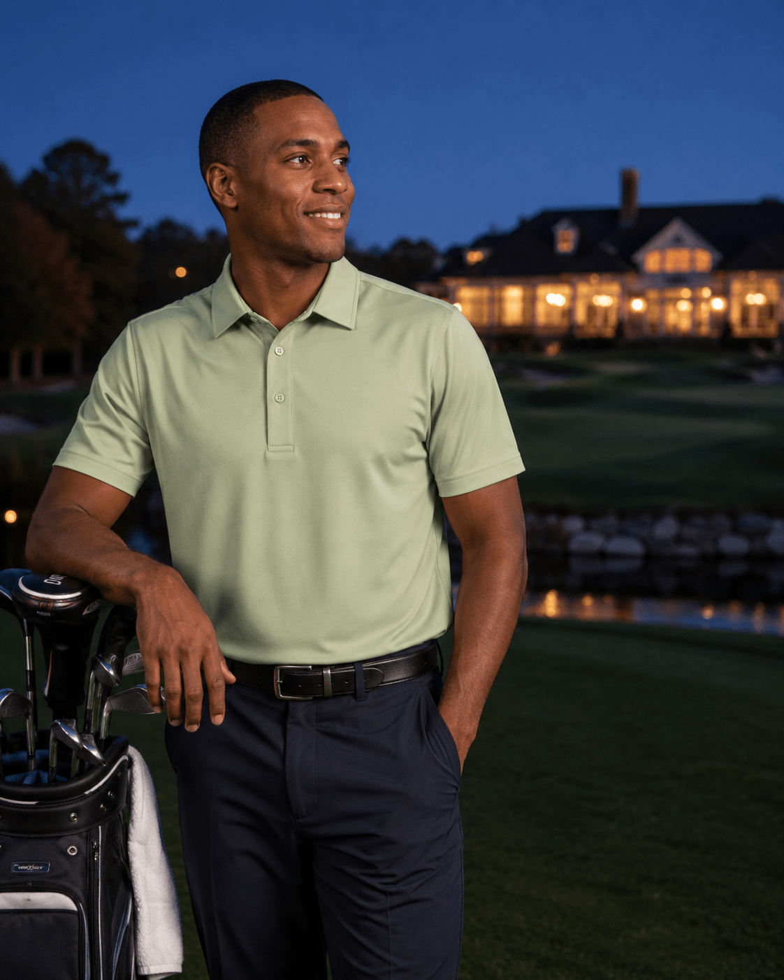Solid Performance Golf Polo - F/X Fusion Golf - Golf - Celery - M