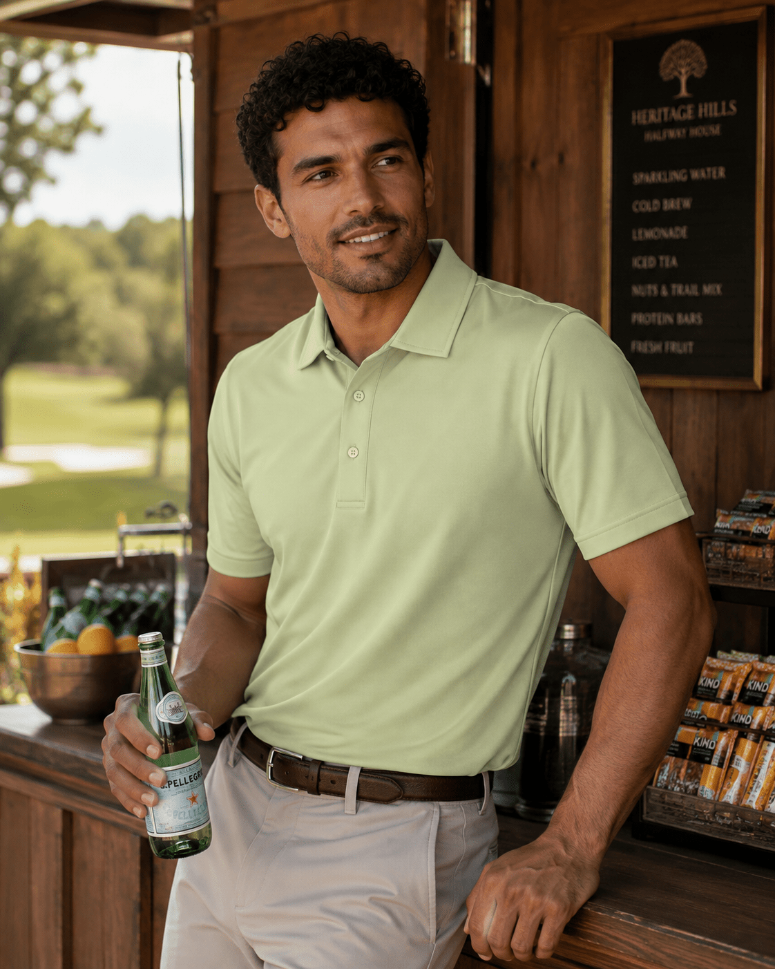 Solid Performance Golf Polo - F/X Fusion Golf - Golf - Celery - M