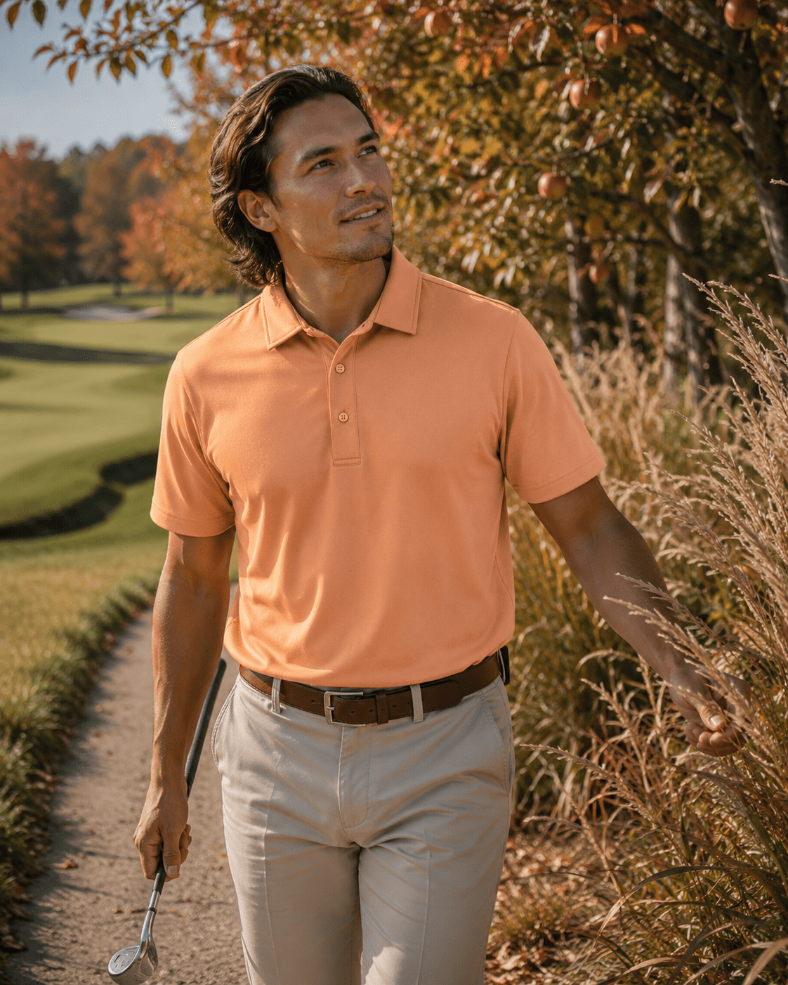 Solid Performance Golf Polo - F/X Fusion Golf - Golf - Sherbert - M