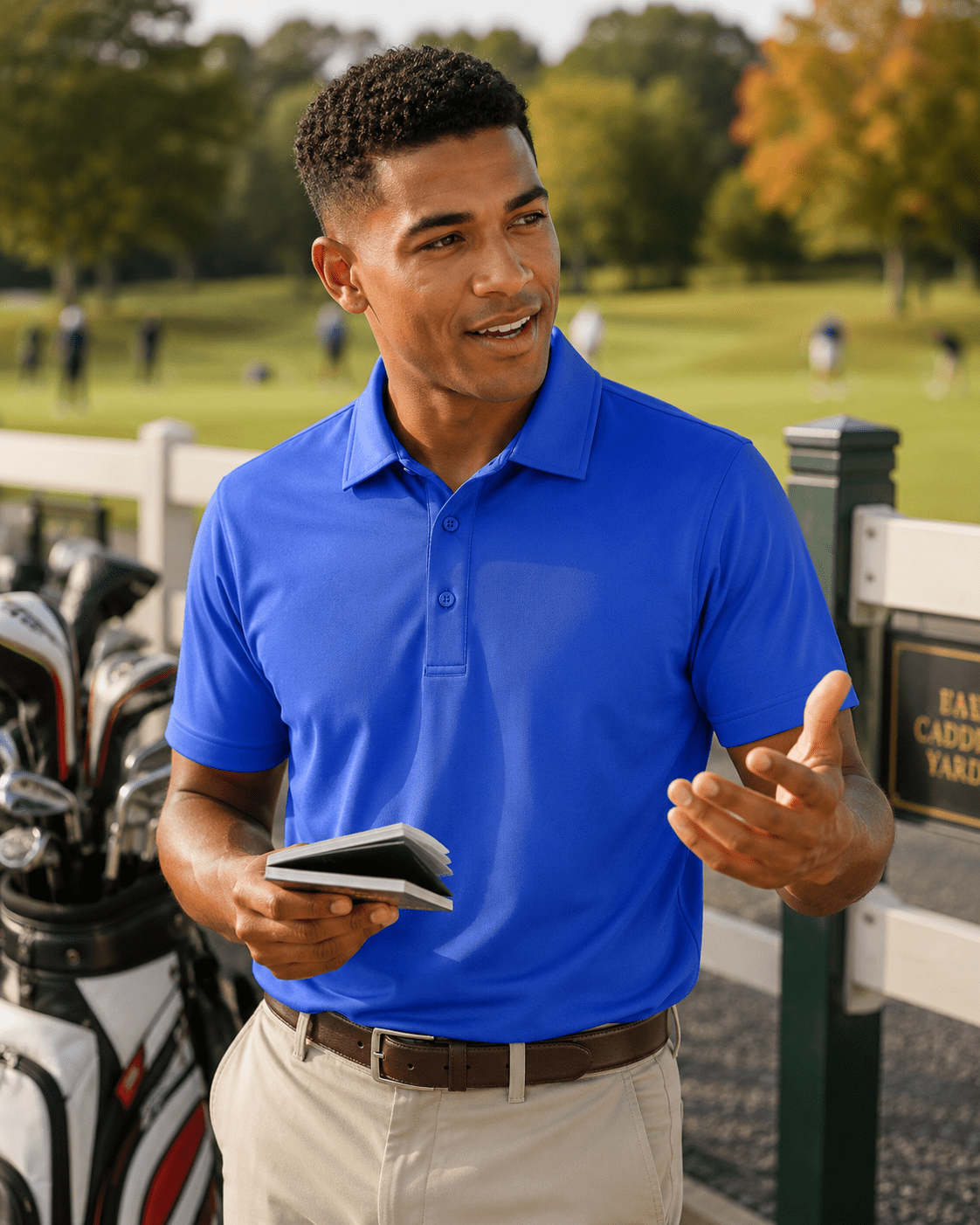 Solid Performance Golf Polo - F/X Fusion Golf - Golf - Royal - M