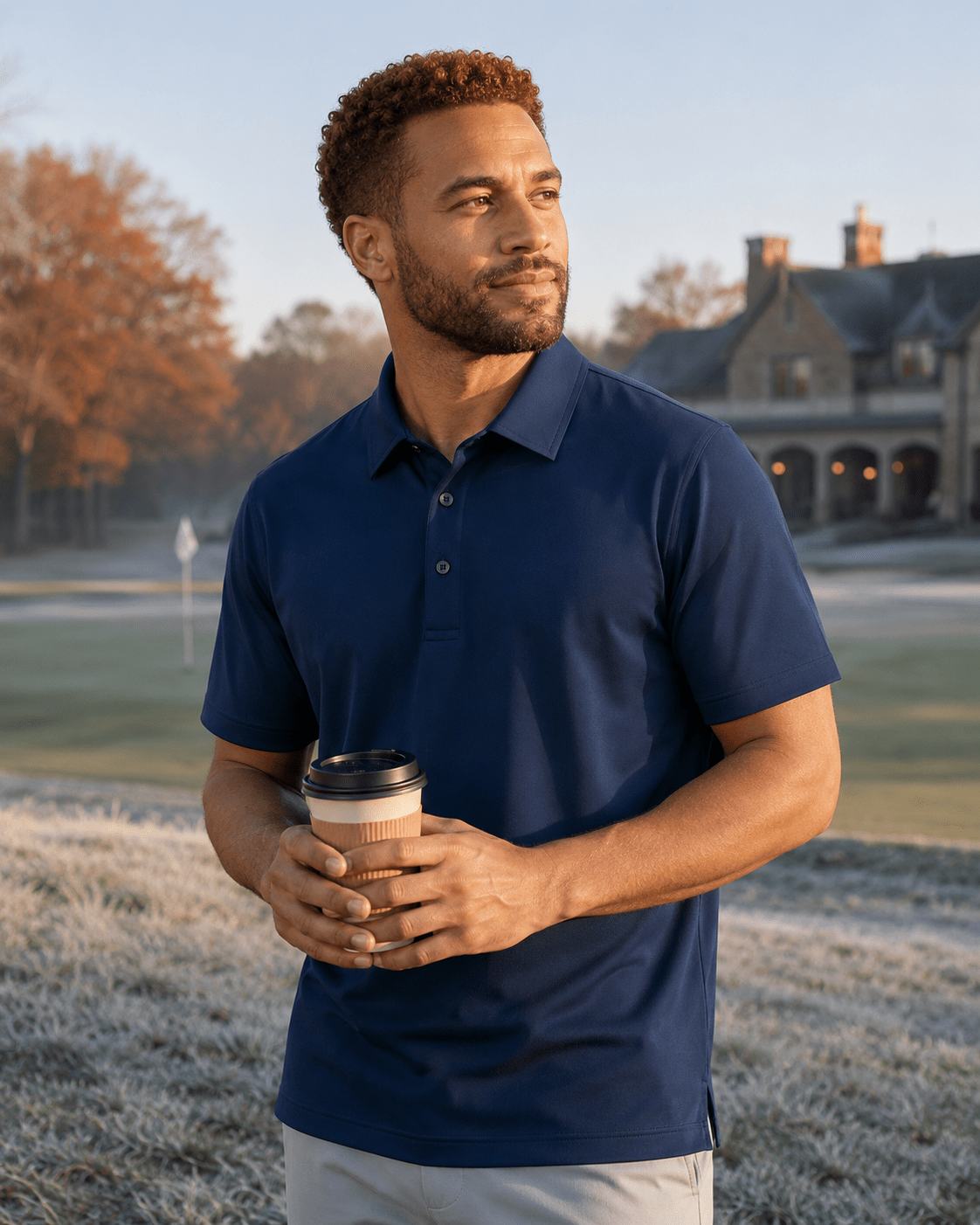 Solid Performance Golf Polo - F/X Fusion Golf - Golf - Navy - M