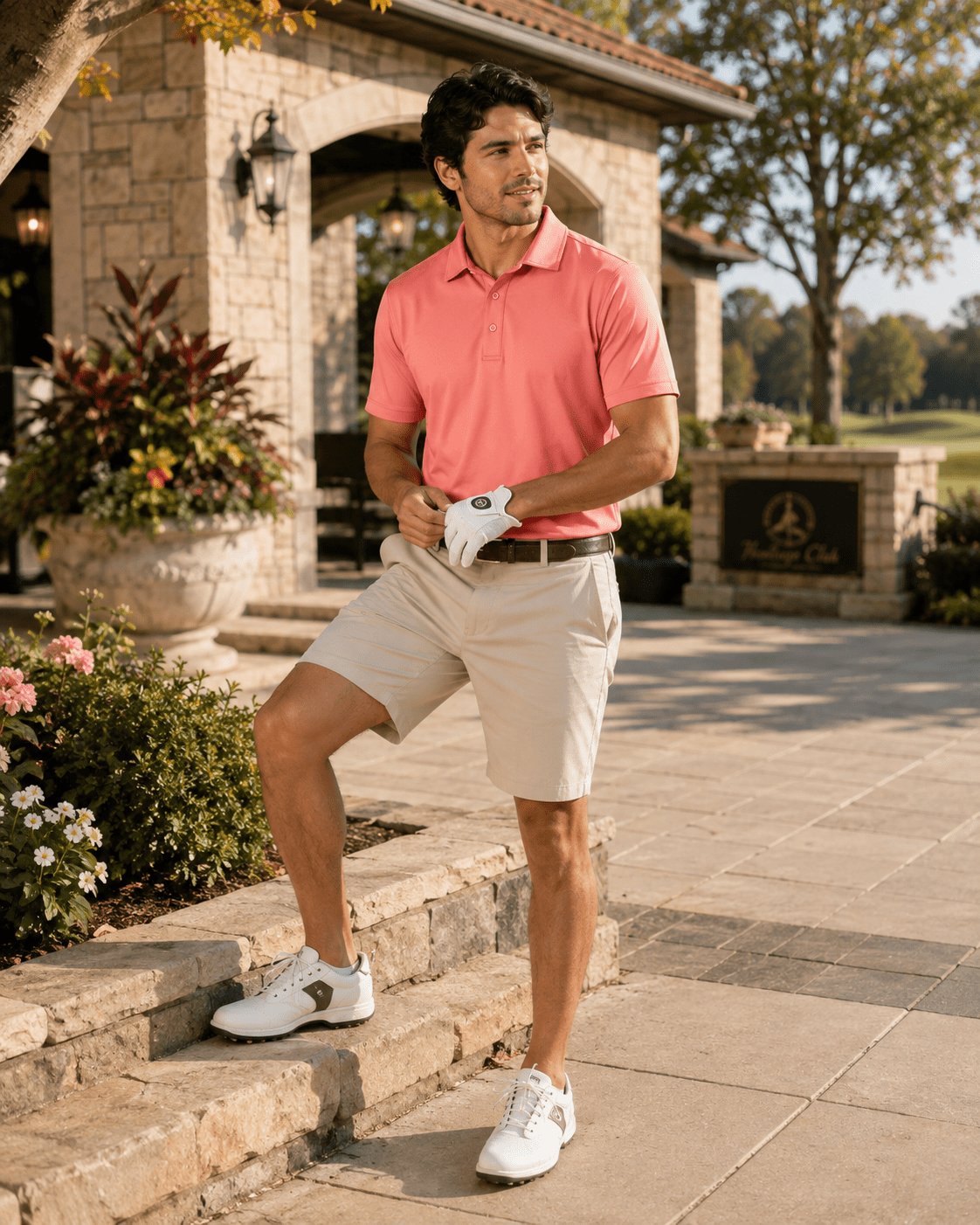 Solid Performance Golf Polo - F/X Fusion Golf - Golf - Coral - M
