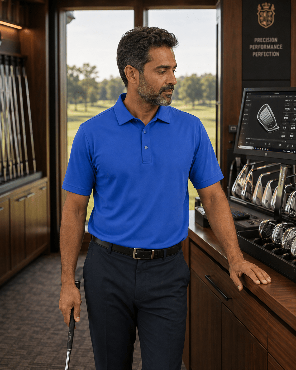 Solid Performance Golf Polo - F/X Fusion Golf - Golf - Royal - M
