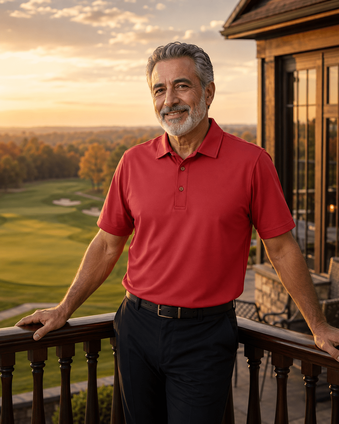 Solid Performance Golf Polo - F/X Fusion Golf - Golf - Red - M