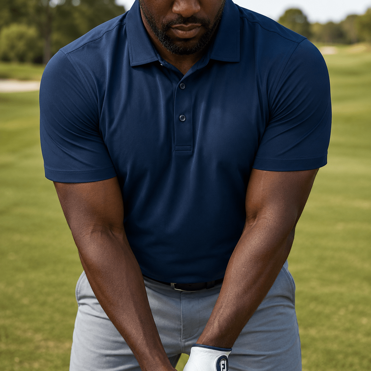 Solid Performance Golf Polo - F/X Fusion Golf - Polo - Navy