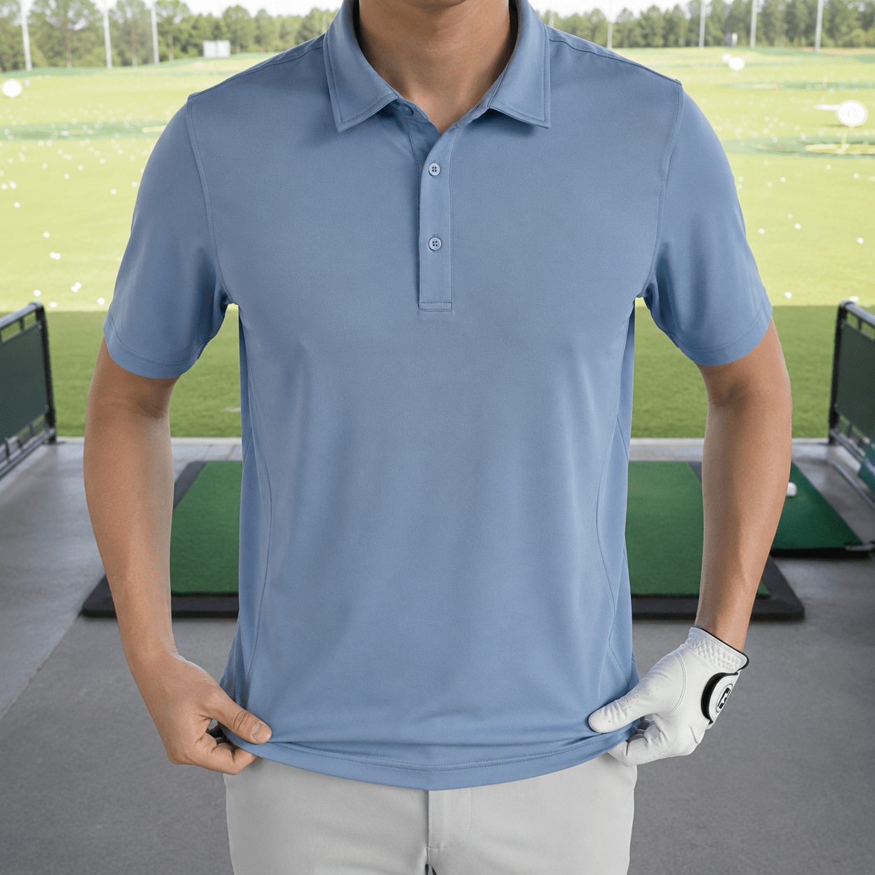Solid Performance Golf Polo - F/X Fusion Golf - Polo - Blue