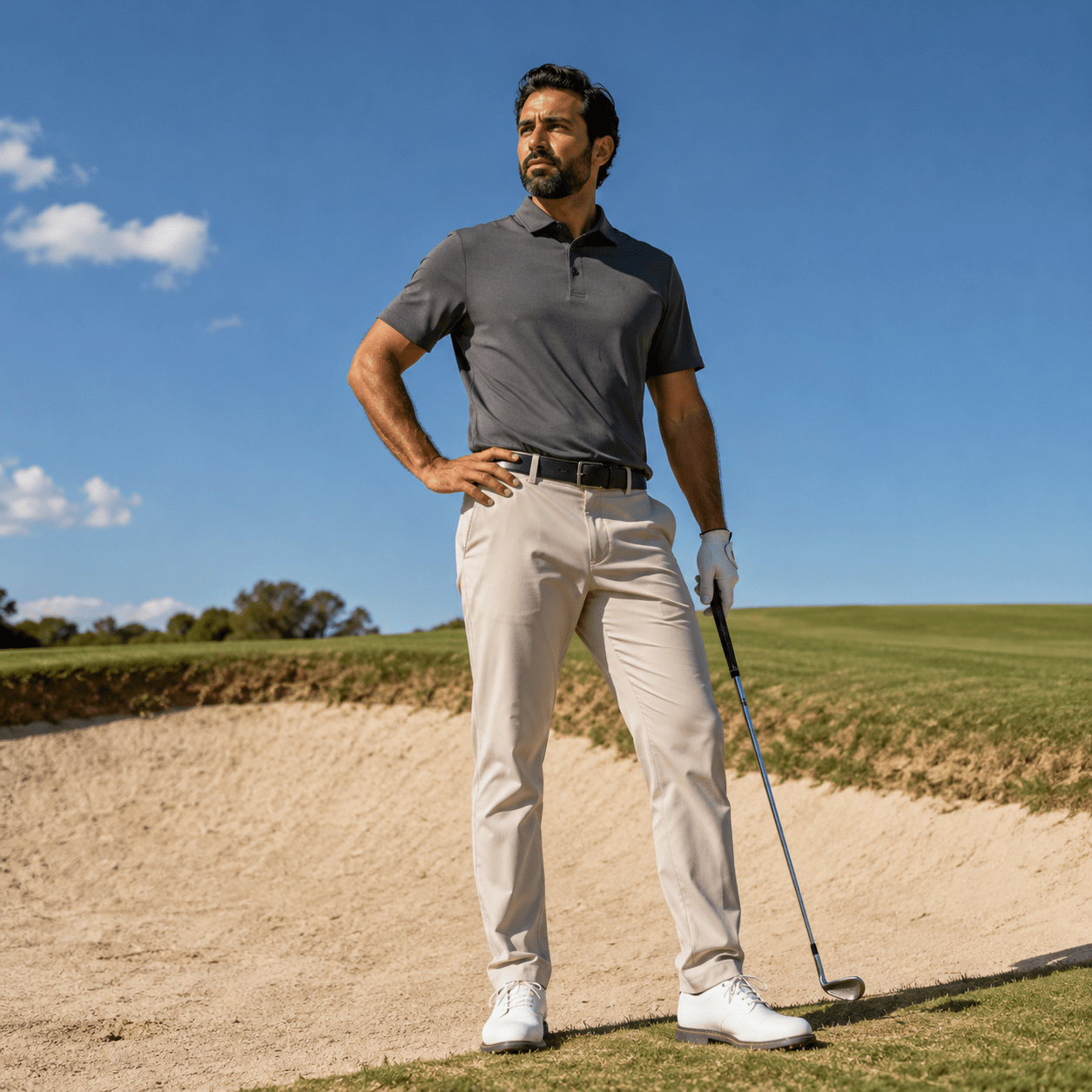 Solid Performance Golf Polo - F/X Fusion Golf - Polo - Charcoal