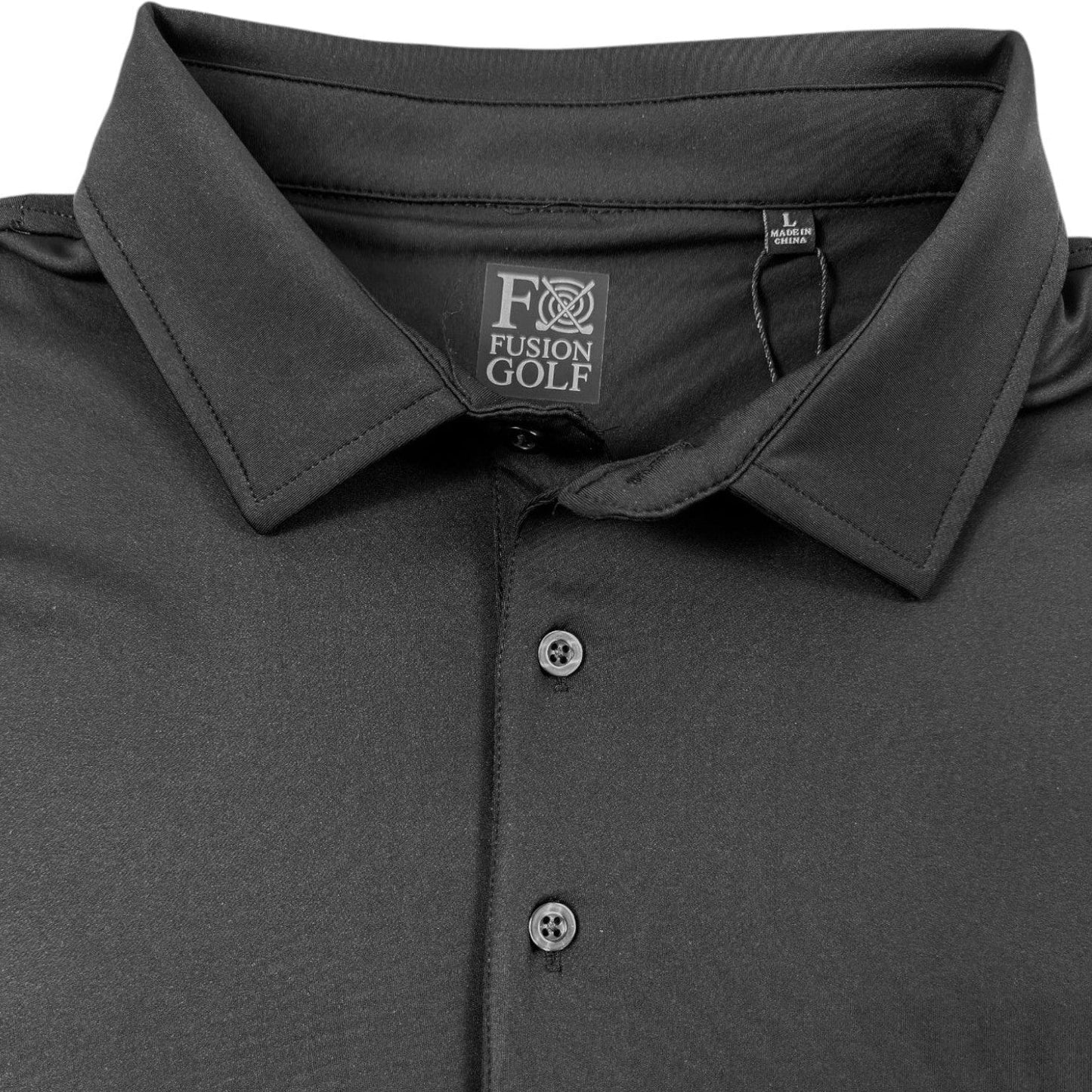 Solid Performance Golf Polo - F/X Fusion Golf - Polo - Black