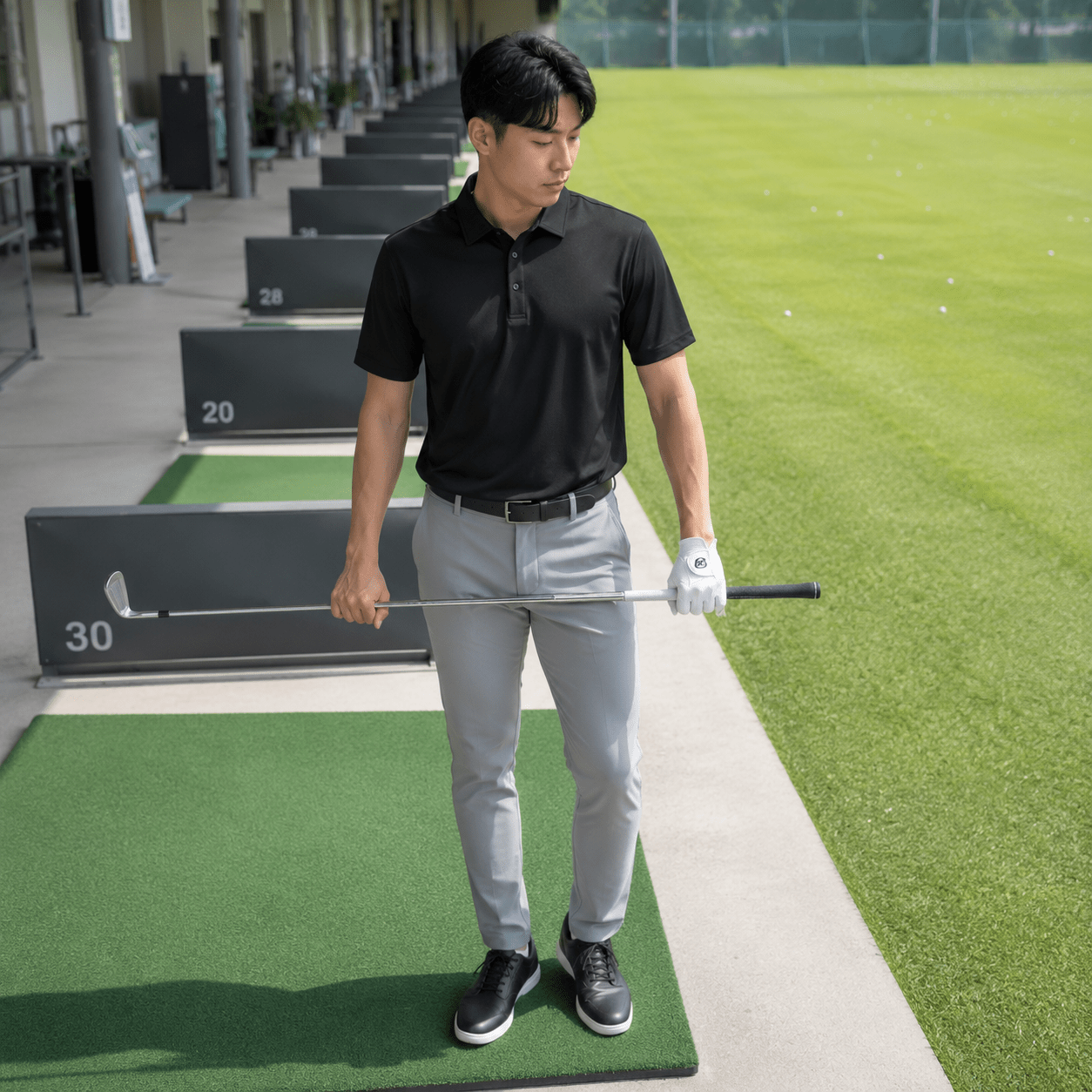 Solid Performance Golf Polo - F/X Fusion Golf - Polo - Black