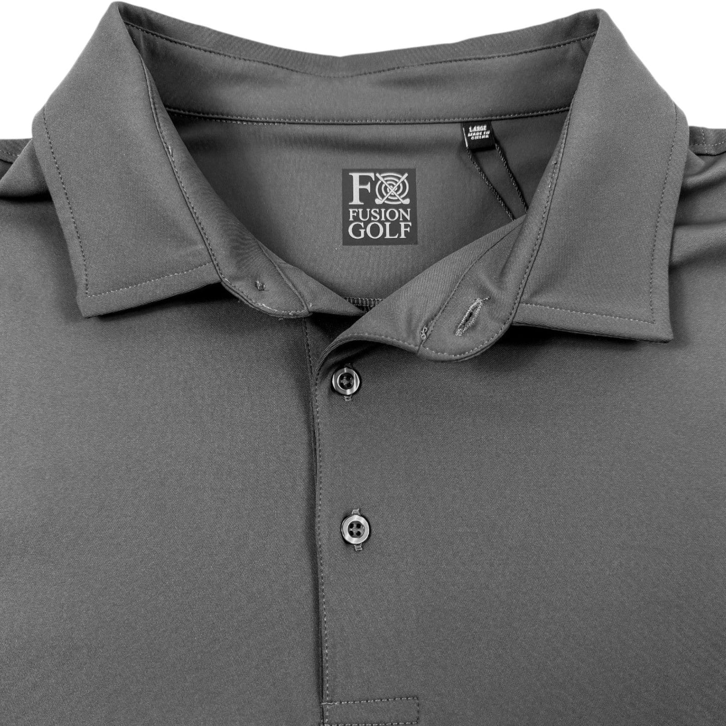 Solid Performance Golf Polo - F/X Fusion Golf - Polo - Charcoal