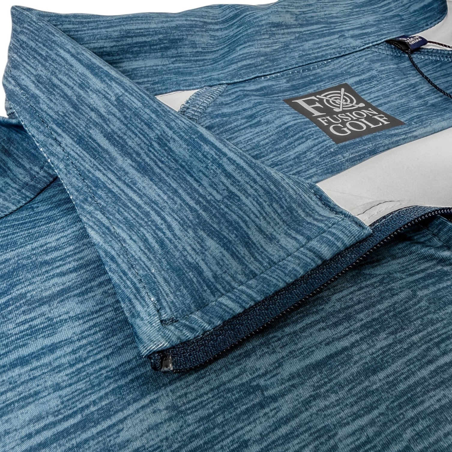 Space Dye 1/4 Zip Golf Pullover - F/X Fusion Golf - Quarter Zip - Blue