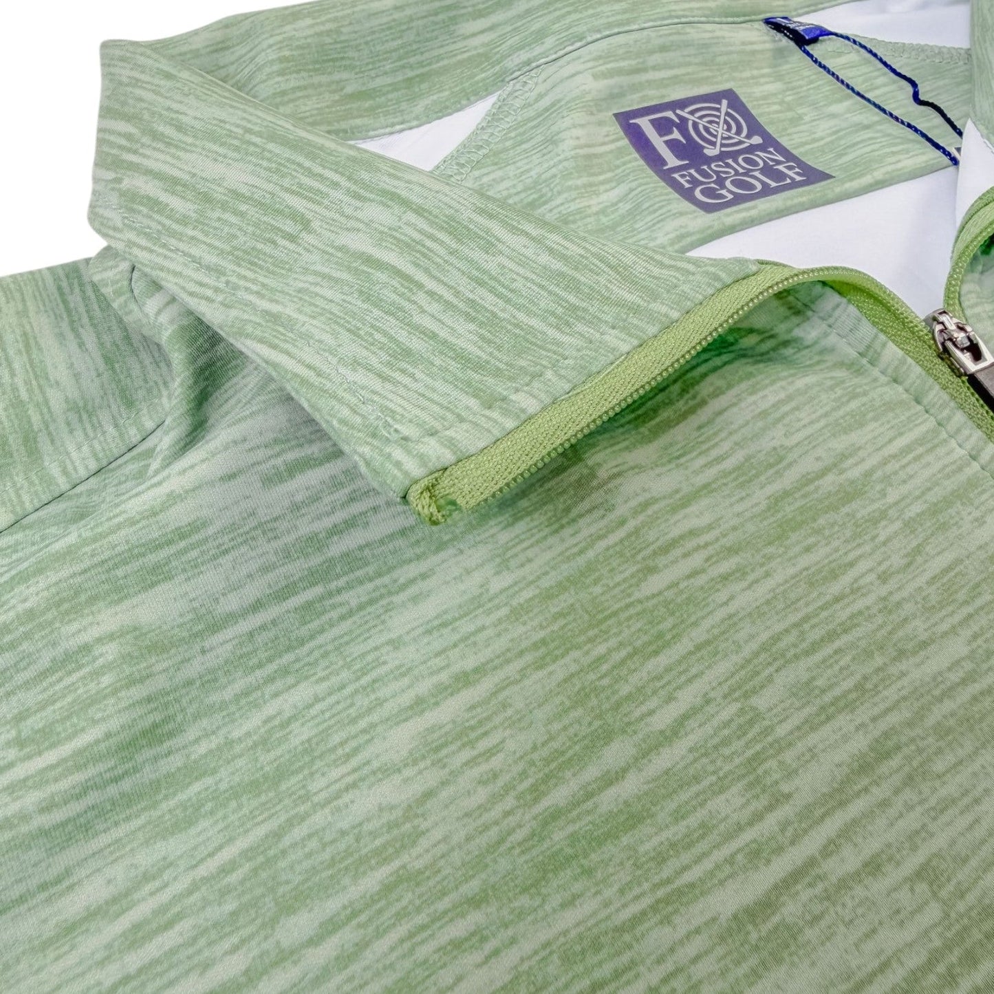 Space Dye 1/4 Zip Golf Pullover - F/X Fusion Golf - Quarter Zip - Green