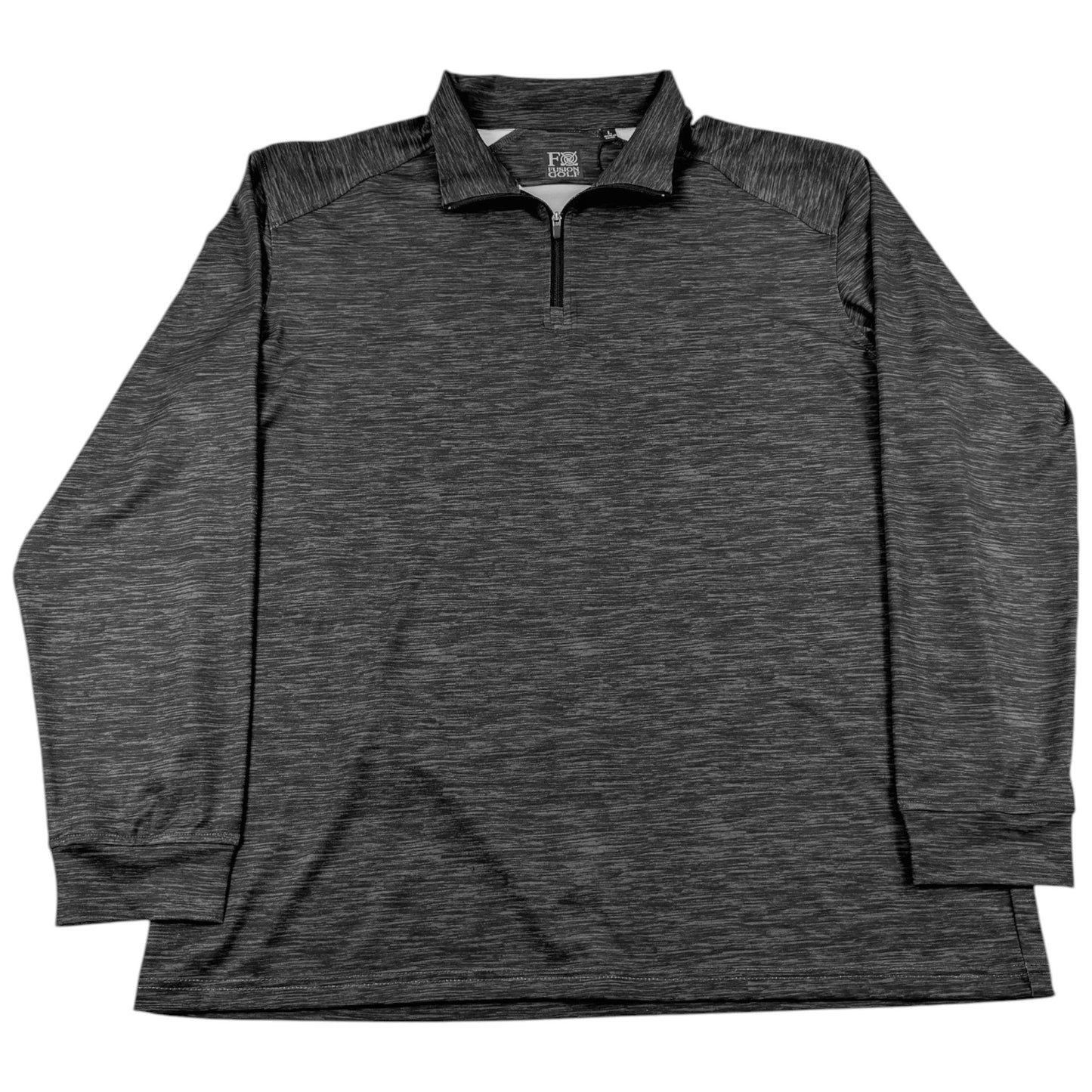 Space Dye 1/4 Zip Golf Pullover - F/X Fusion Golf - Quarter Zip - Charcoal