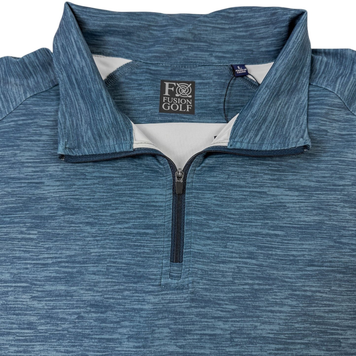 Space Dye 1/4 Zip Golf Pullover - F/X Fusion Golf - Quarter Zip - Blue