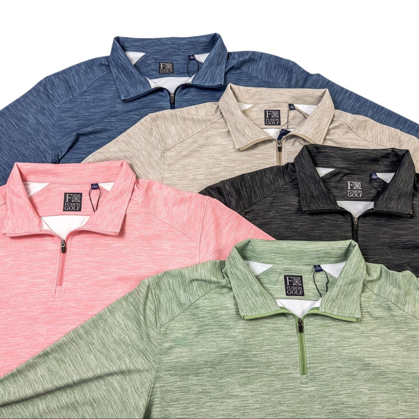 Space Dye 1/4 Zip Golf Pullover - F/X Fusion Golf - Quarter Zip - All Colors