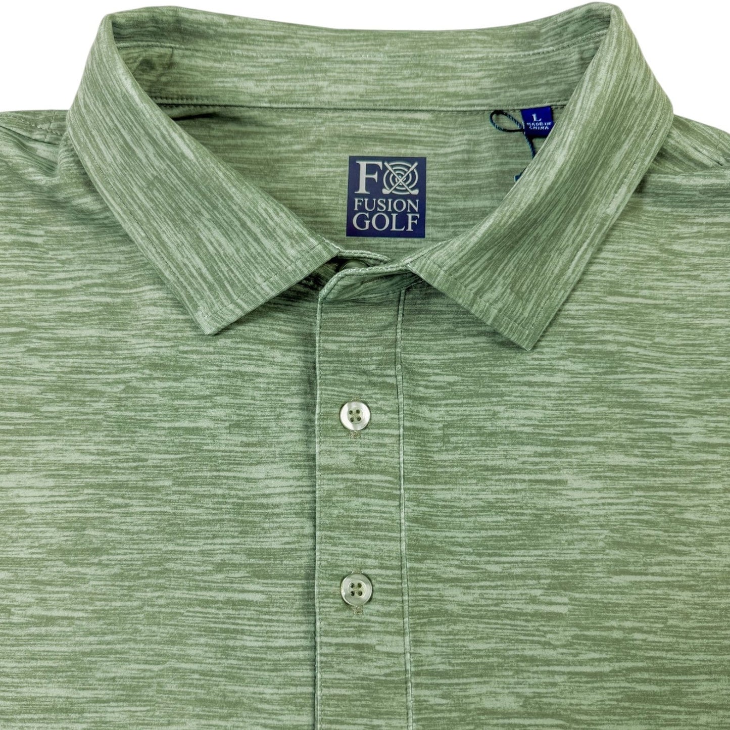 Space Dye Performance Golf Polo - F/X Fusion Golf - Polo - Green