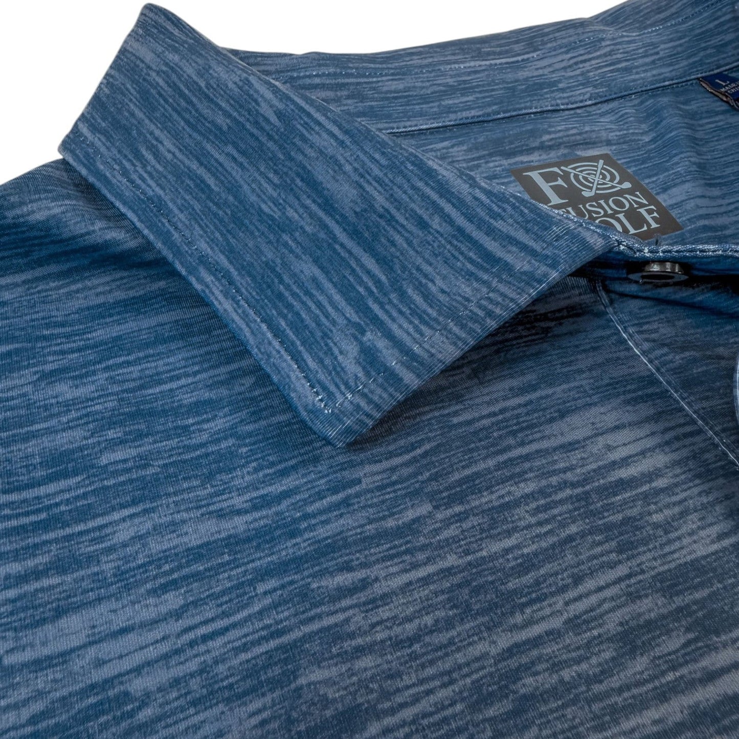 Space Dye Performance Golf Polo - F/X Fusion Golf - Polo - Blue