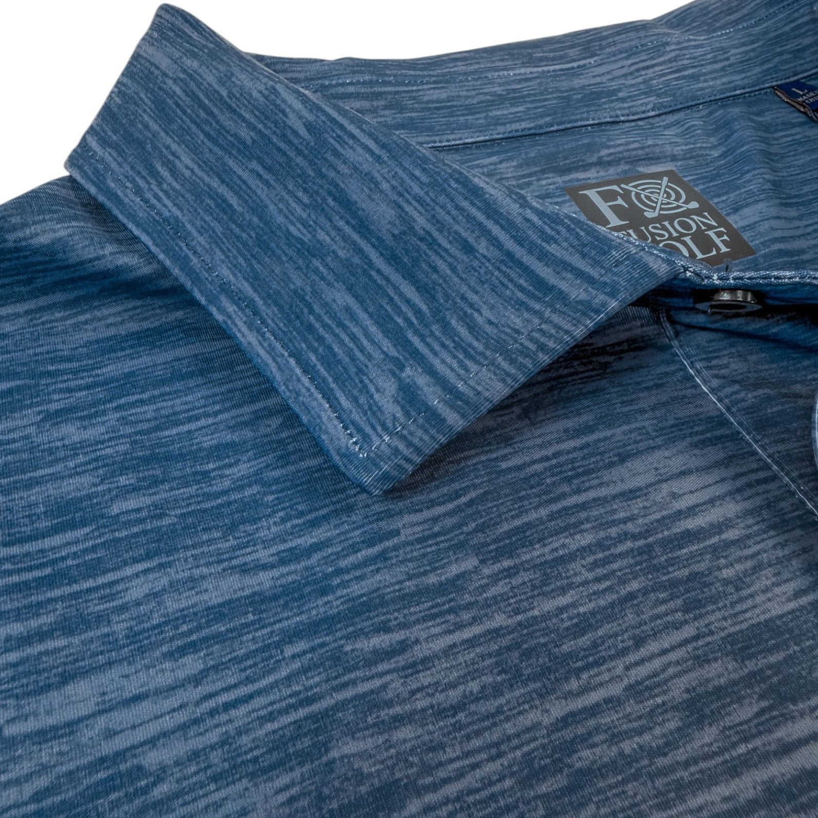 Space Dye Performance Golf Polo - F/X Fusion Golf - Polo - Blue