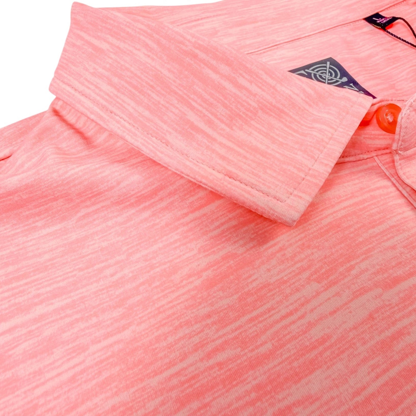 Space Dye Performance Golf Polo - F/X Fusion Golf - Polo - Coral
